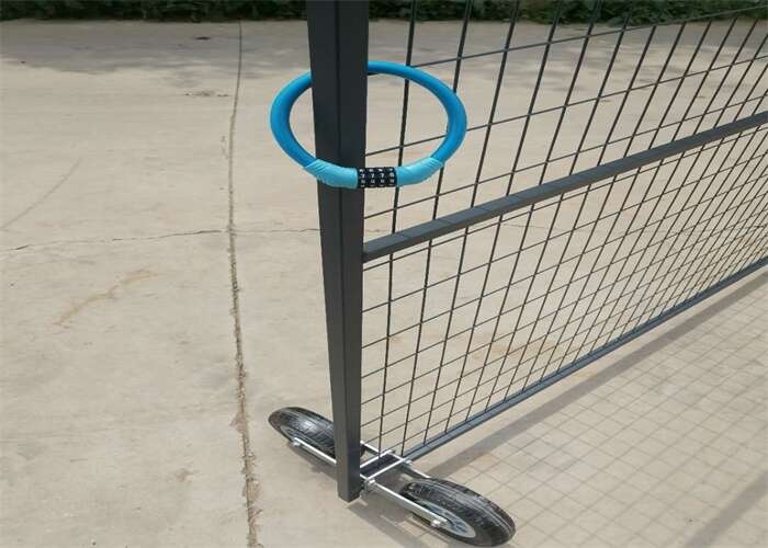 Temporary Fencing Wheels : Mobility and Reducing Dragging