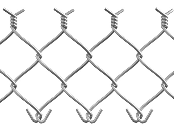 The wire is knuckled at the bottom and twisted into a barbed selvedge at the top.