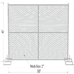 6x10 Chain Link Fence Panels