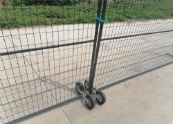 Temporary Fencing Wheels : Mobility and Reducing Dragging